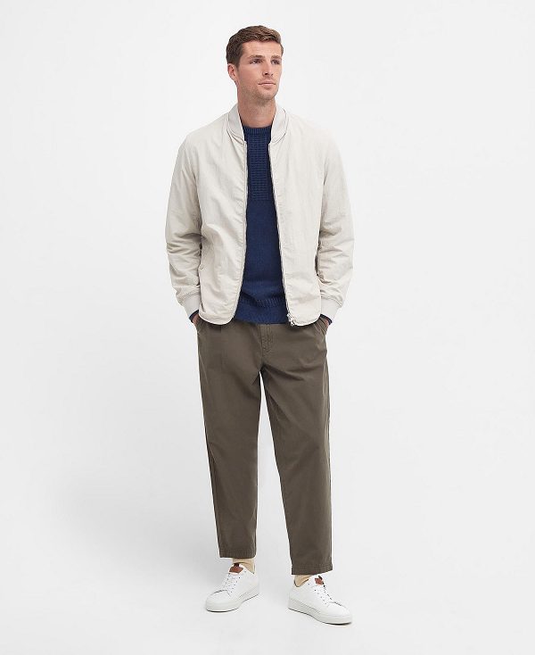 Barbour Tirrel Bomber Jacket White | BABO87480