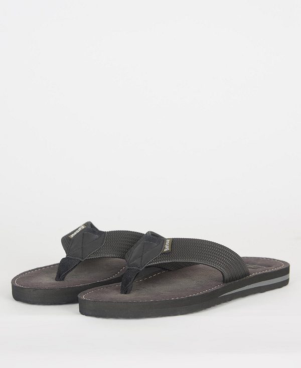 Barbour Toeman Beach Sandal Black | BABO88882