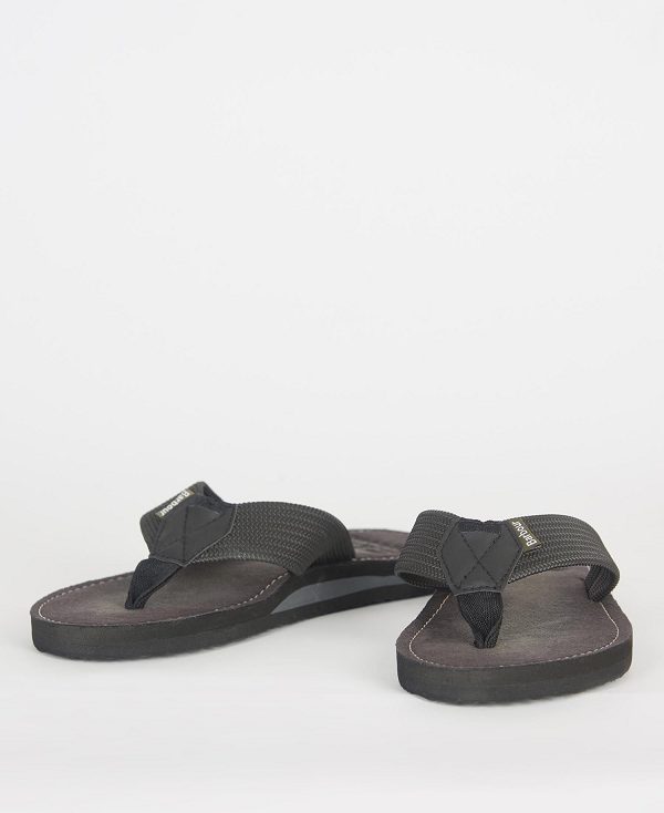 Barbour Toeman Beach Sandal Black | BABO88882