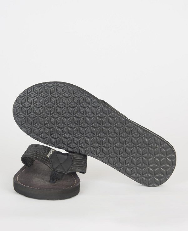 Barbour Toeman Beach Sandal Black | BABO88882