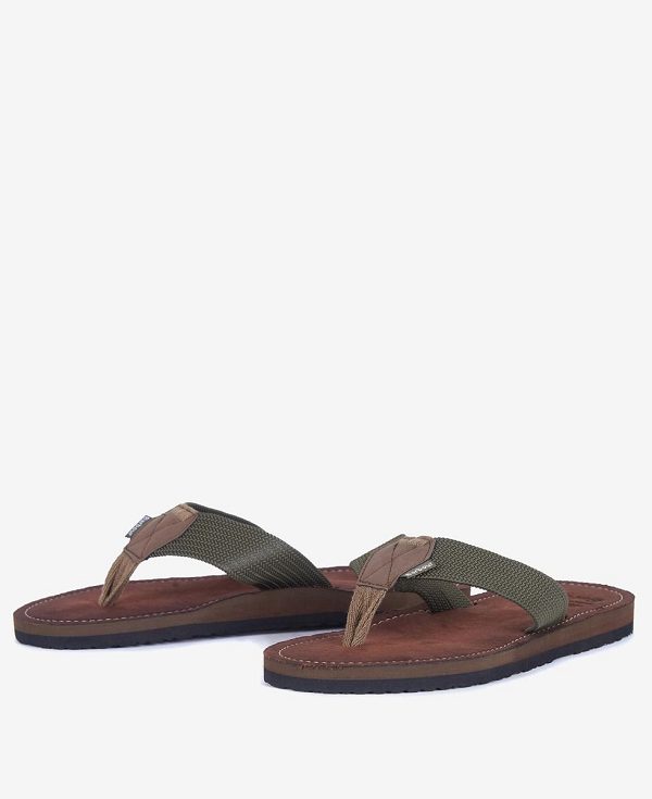 Barbour Toeman Beach Sandal Olive | BABO88879