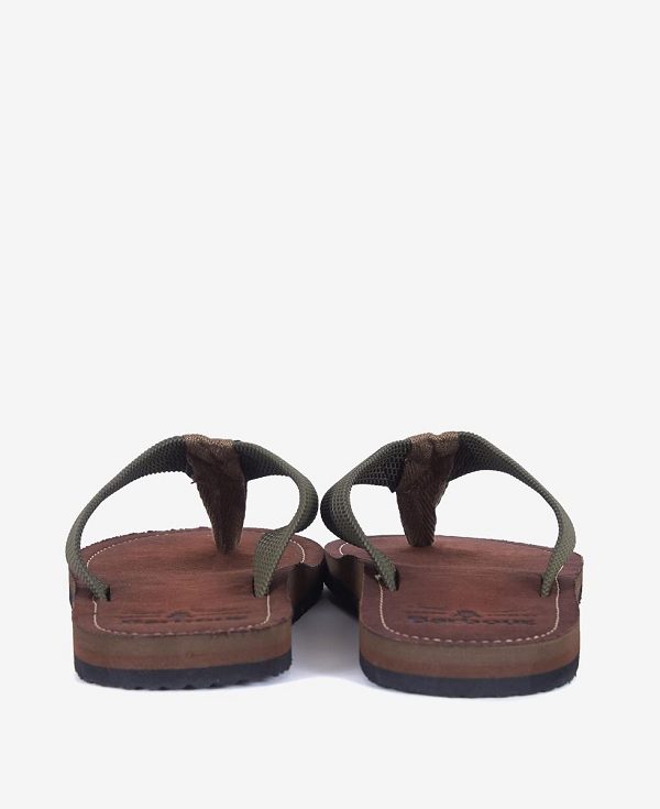 Barbour Toeman Beach Sandal Olive | BABO88879