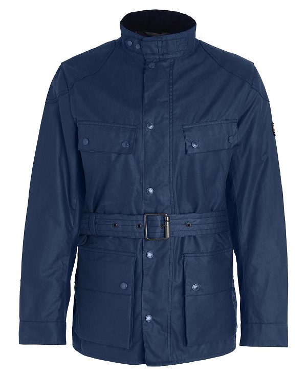 Barbour Tonal Trialist Wax Jacket Washed Cobalt | BABO87191