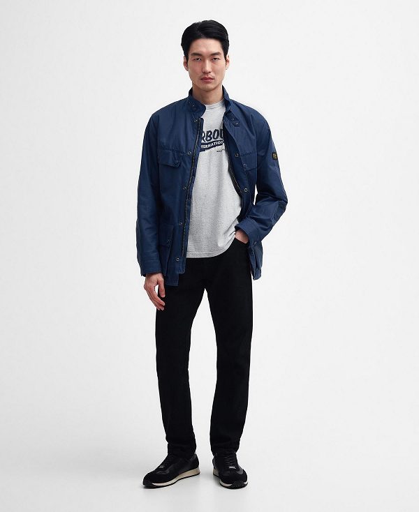 Barbour Tonal Trialist Wax Jacket Washed Cobalt | BABO87191