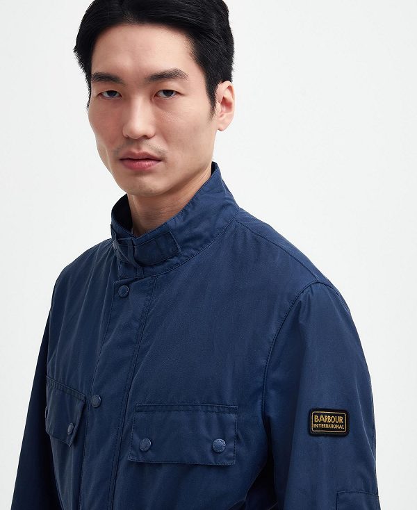 Barbour Tonal Trialist Wax Jacket Washed Cobalt | BABO87191