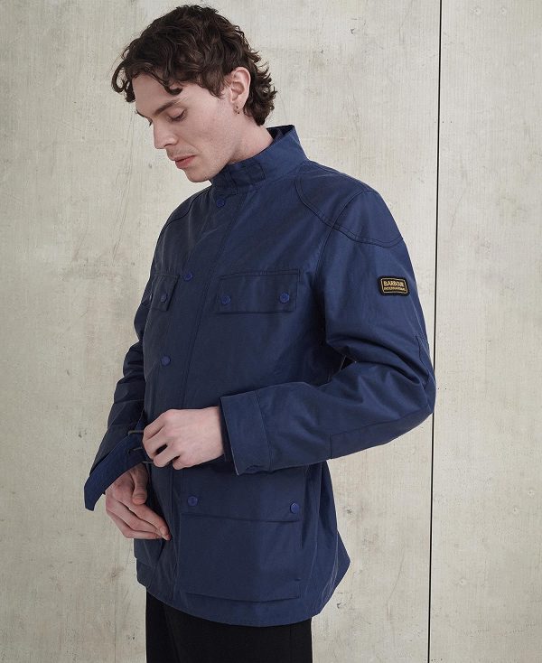 Barbour Tonal Trialist Wax Jacket Washed Cobalt | BABO87191