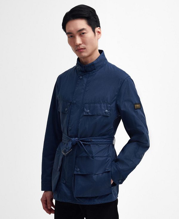 Barbour Tonal Trialist Wax Jacket Washed Cobalt | BABO87191