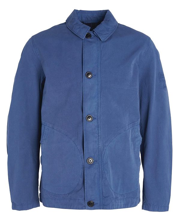 Barbour Torbay Deck Casual Jacket Washed Cobalt | BABO87475