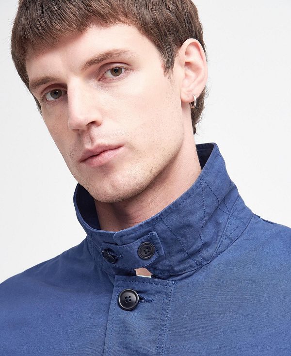 Barbour Torbay Deck Casual Jacket Washed Cobalt | BABO87475