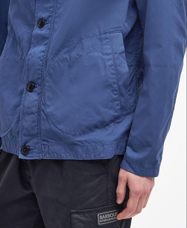 Barbour Torbay Deck Casual Jacket Washed Cobalt | BABO87475