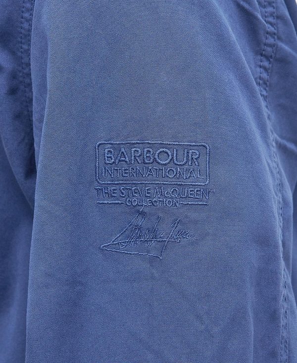 Barbour Torbay Deck Casual Jacket Washed Cobalt | BABO87475