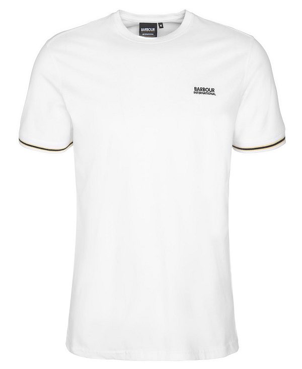 Barbour Torque Tipped T-shirt Bright White | BABO88367