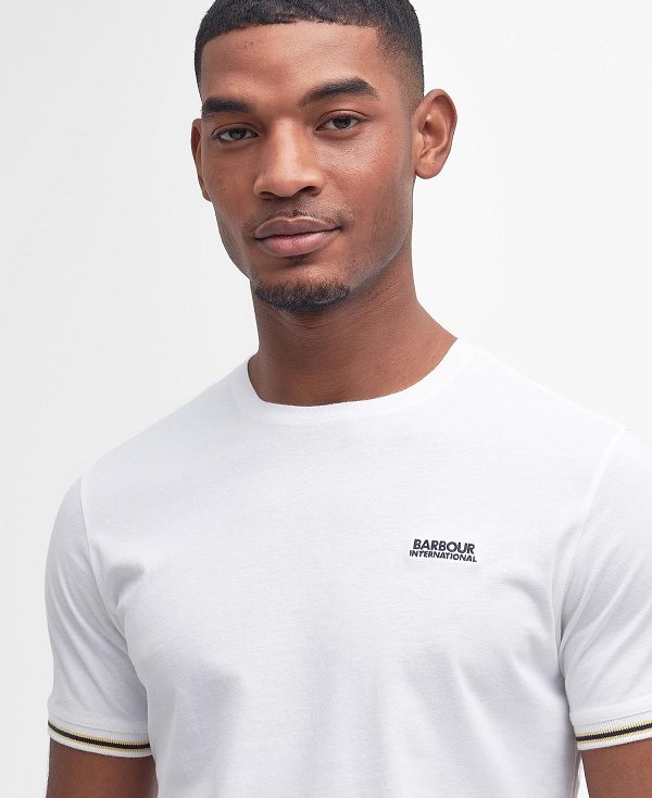 Barbour Torque Tipped T-shirt Bright White | BABO88367