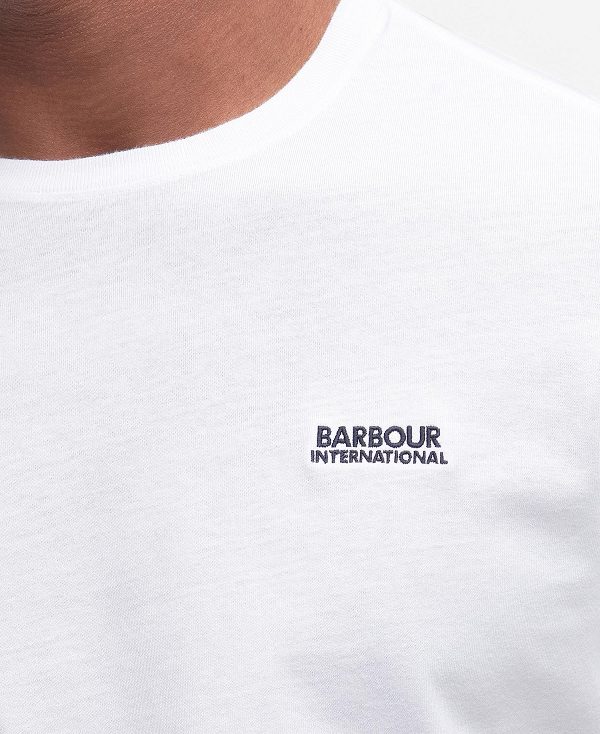 Barbour Torque Tipped T-shirt Bright White | BABO88367