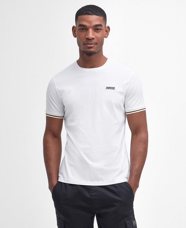 Barbour Torque Tipped T-shirt Bright White | BABO88367