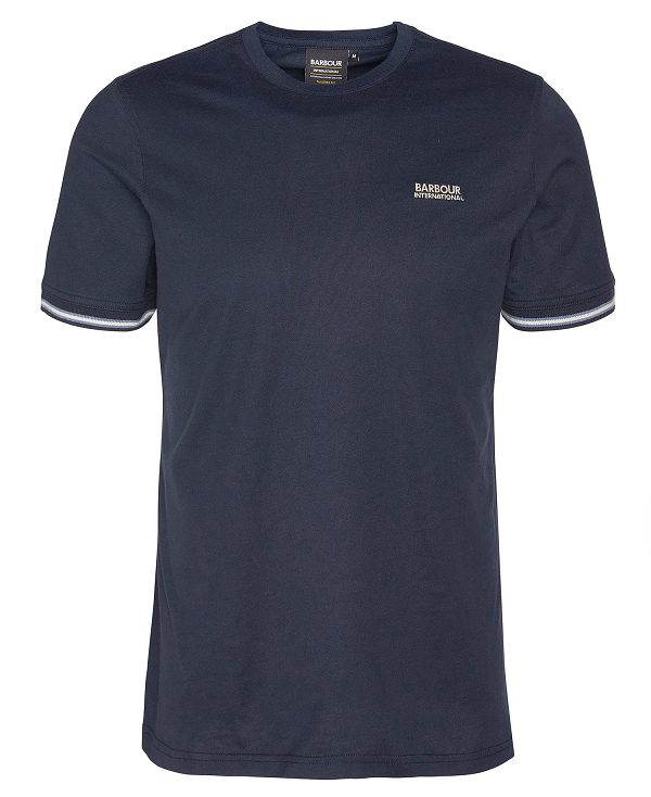 Barbour Torque Tipped T-shirt Navy | BABO88334