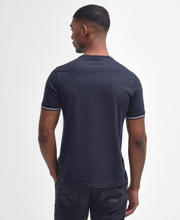 Barbour Torque Tipped T-shirt Navy | BABO88334