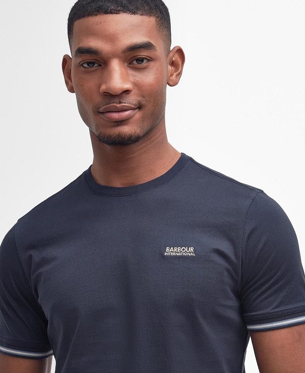 Barbour Torque Tipped T-shirt Navy | BABO88334