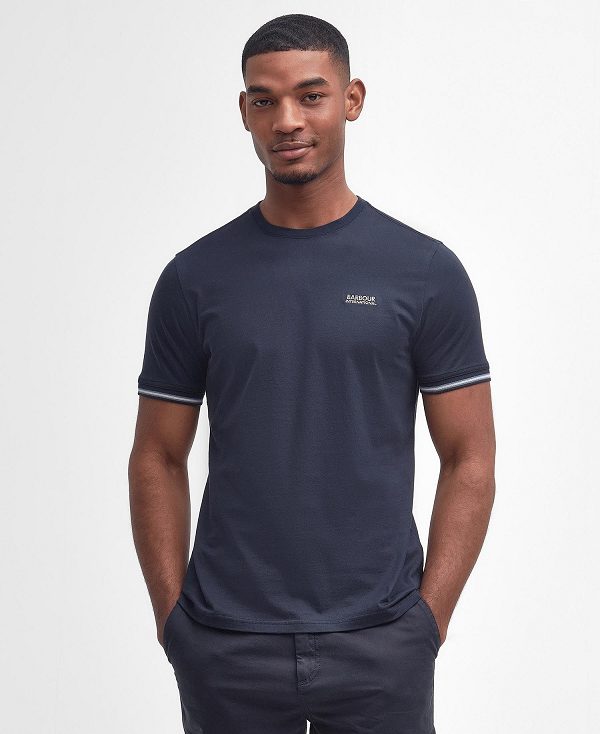 Barbour Torque Tipped T-shirt Navy | BABO88334