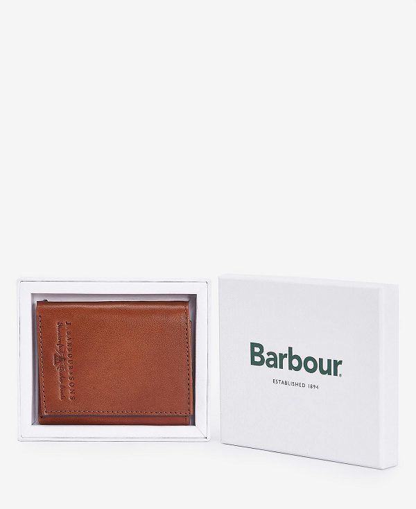 Barbour Torridon Leather Bi-fold Wallet Cognac | BABO89170