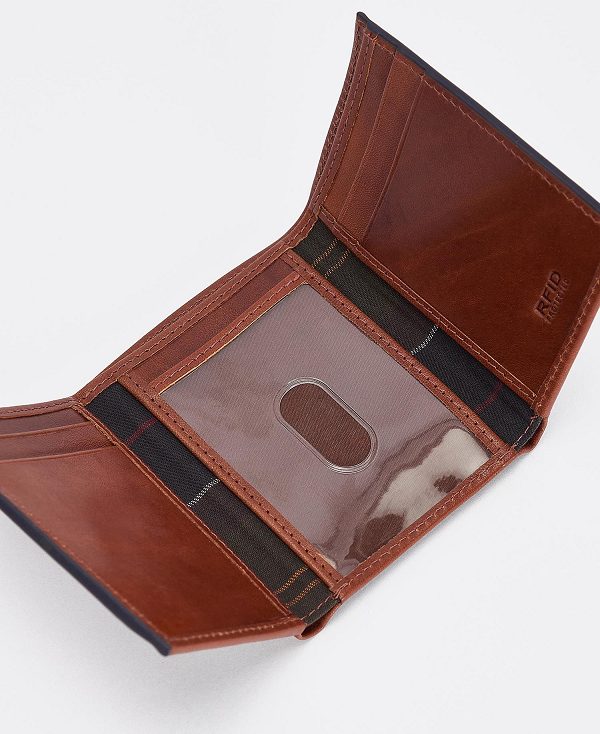 Barbour Torridon Leather Bi-fold Wallet Cognac | BABO89170