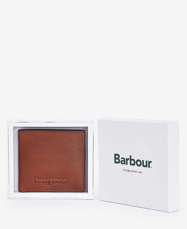 Barbour Torridon Leather Wallet Cognac | BABO89169