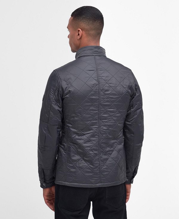 Barbour Tourer Ariel Polar Quilted Jacket Charcoal | BABO87294