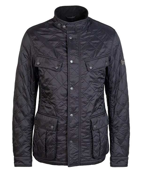 Barbour Tourer Ariel Polar Quilted Jacket Black | BABO87303