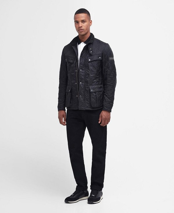 Barbour Tourer Ariel Polar Quilted Jacket Black | BABO87303