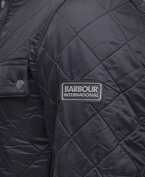 Barbour Tourer Ariel Polar Quilted Jacket Black | BABO87303