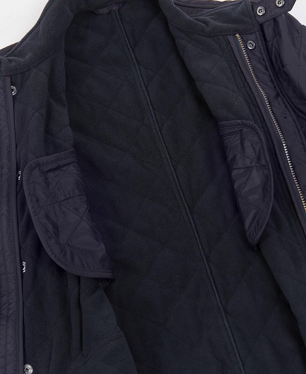 Barbour Tourer Ariel Polar Quilted Jacket Navy | BABO87310