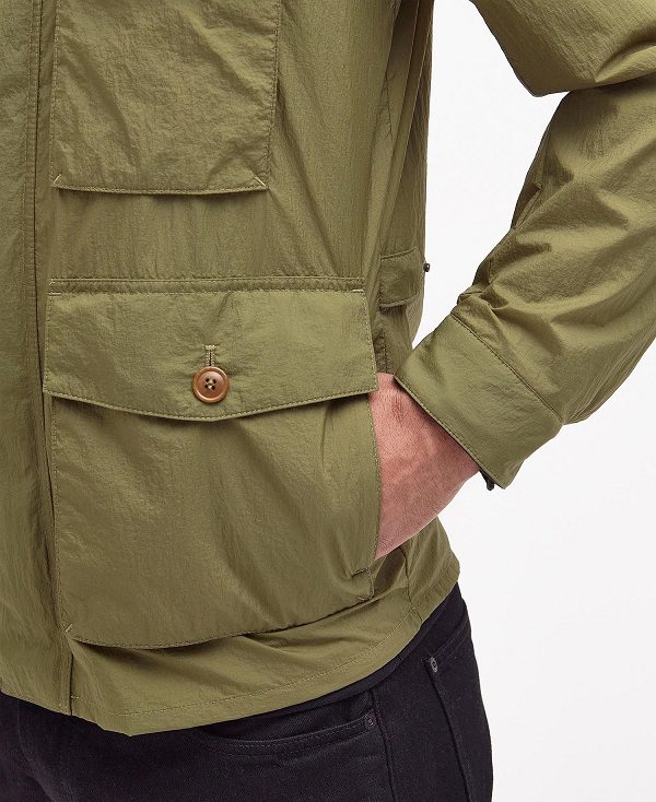 Barbour Tourer Clove Utility Jacket Olive Branch | BABO87476