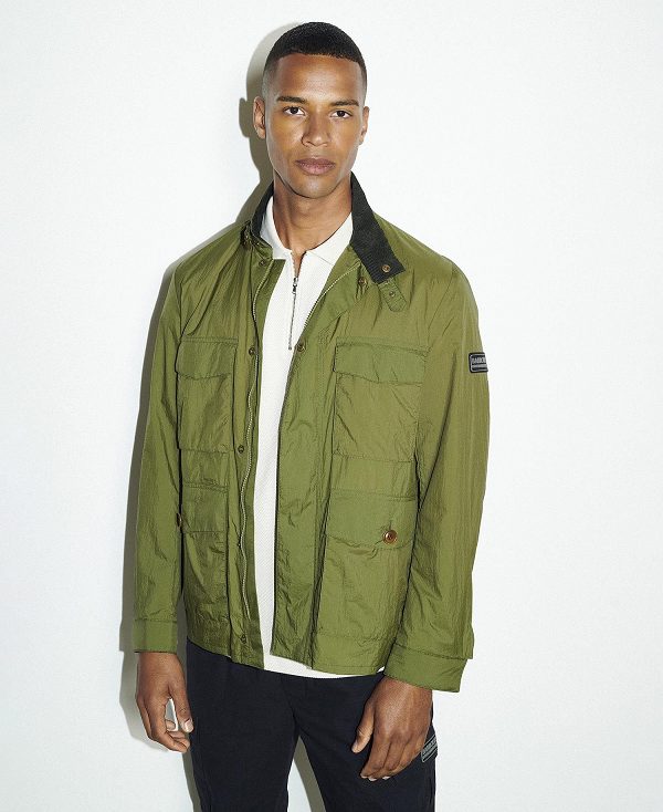 Barbour Tourer Clove Utility Jacket Olive Branch | BABO87476