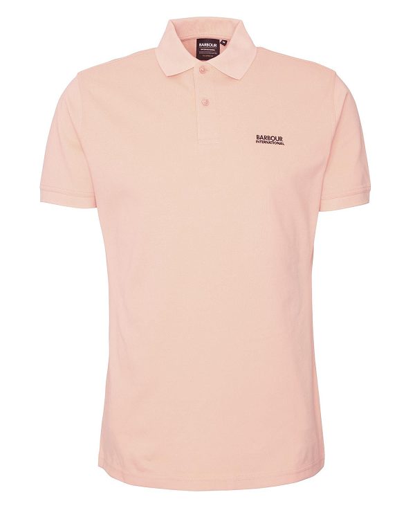 Barbour Tourer Polo Shirt Red | BABO88109