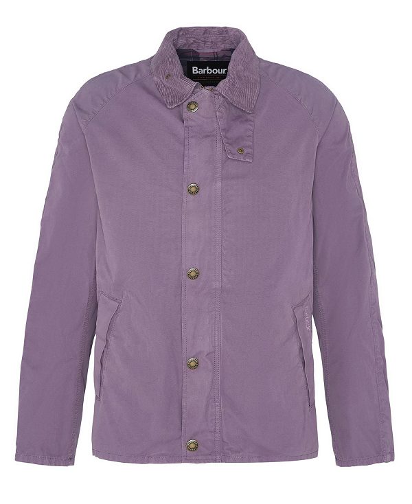 Barbour Tracker Casual Jacket Purple Slate | BABO87489