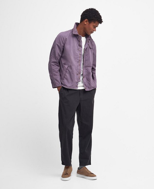 Barbour Tracker Casual Jacket Purple Slate | BABO87489