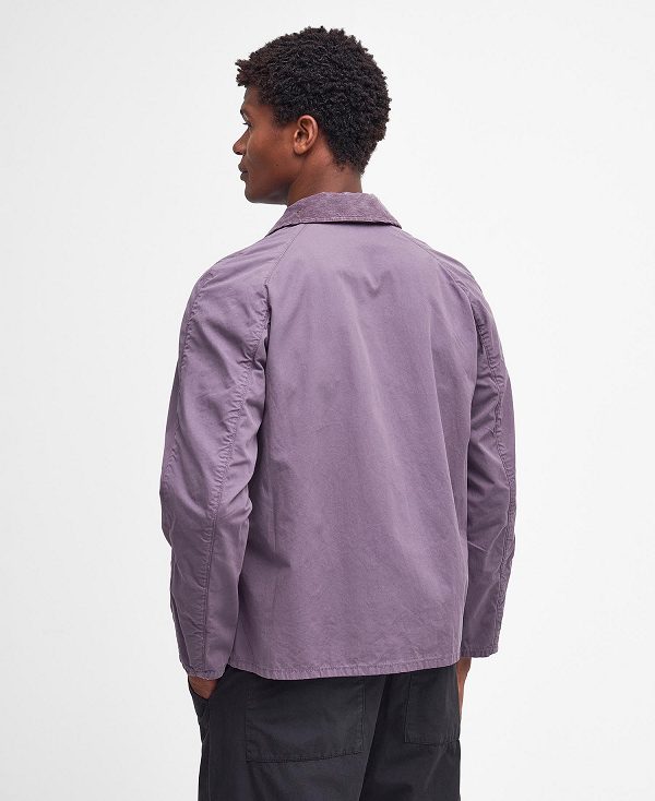 Barbour Tracker Casual Jacket Purple Slate | BABO87489