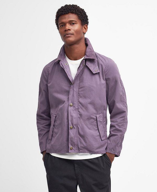 Barbour Tracker Casual Jacket Purple Slate | BABO87489