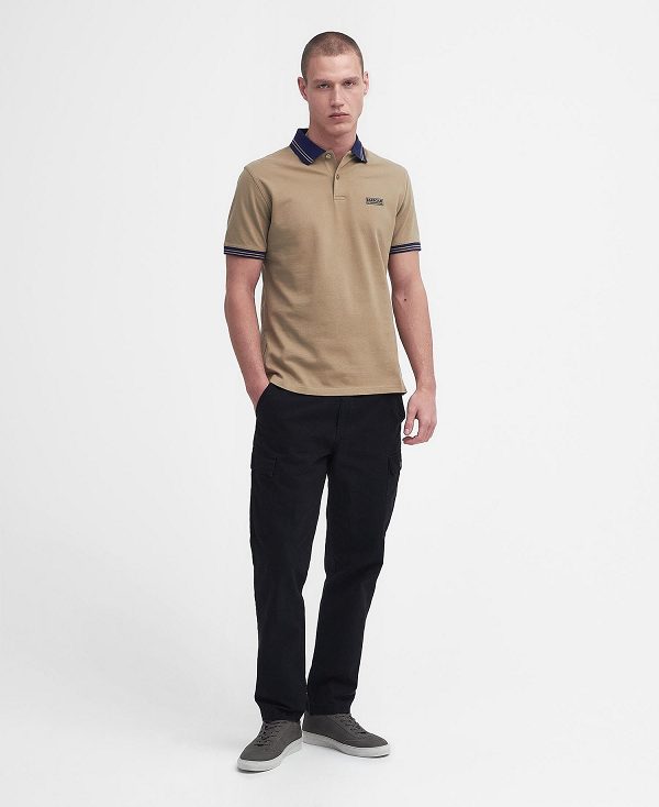 Barbour Tracker Short-sleeved Polo Shirt Forest River | BABO88173