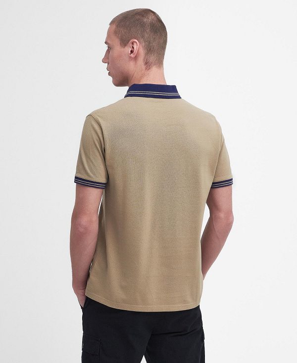 Barbour Tracker Short-sleeved Polo Shirt Forest River | BABO88173