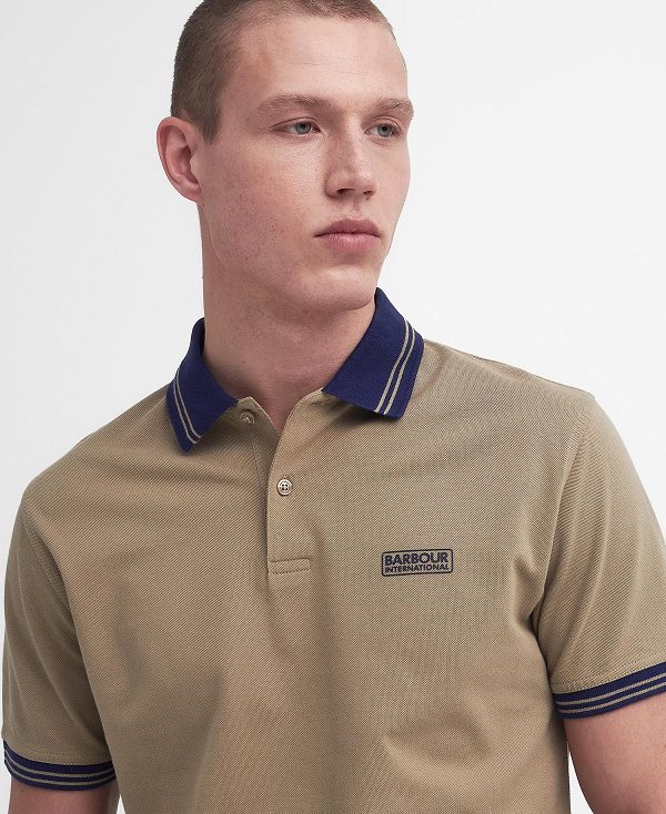 Barbour Tracker Short-sleeved Polo Shirt Forest River | BABO88173