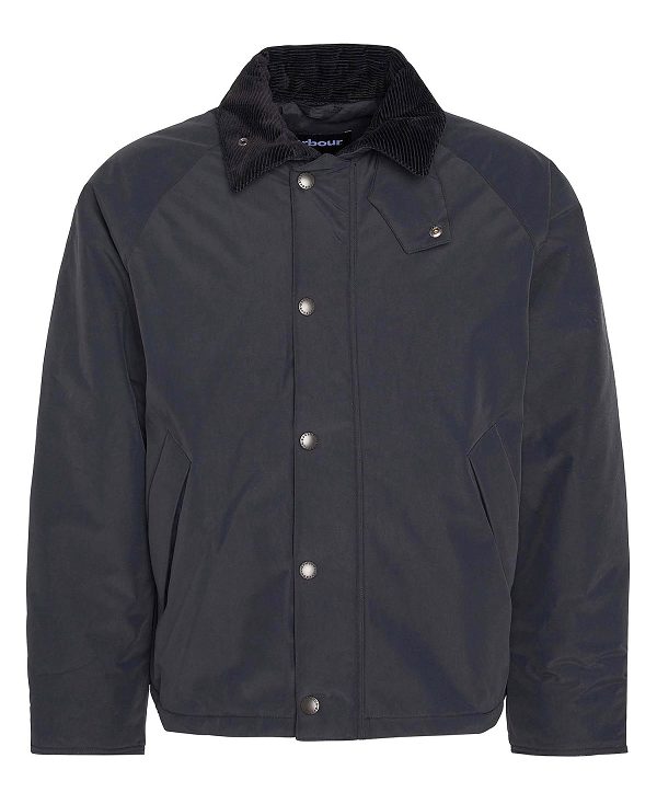 Barbour Transport Padded Casual Jacket Black | BABO87497