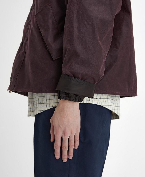 Barbour Transport Waxed Jacket Bordeaux | BABO87261