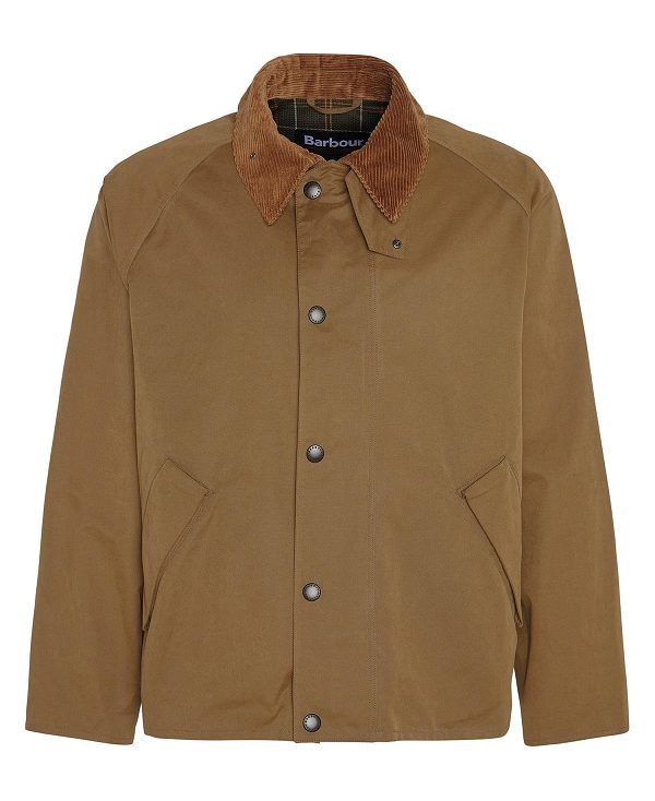 Barbour Transporter Oversized Casual Jacket Dark Sand | BABO87502