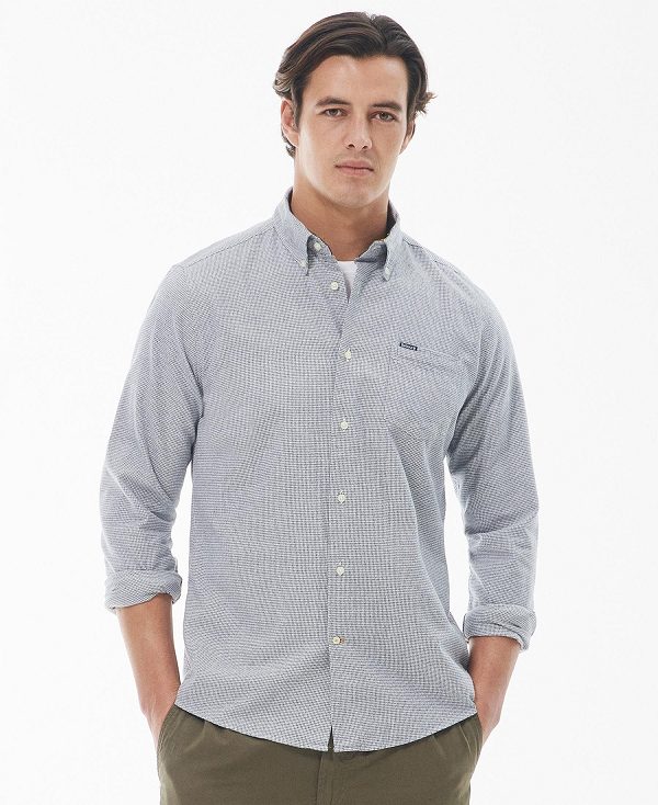 Barbour Turner Tailored Shirt Navy | BABO87926