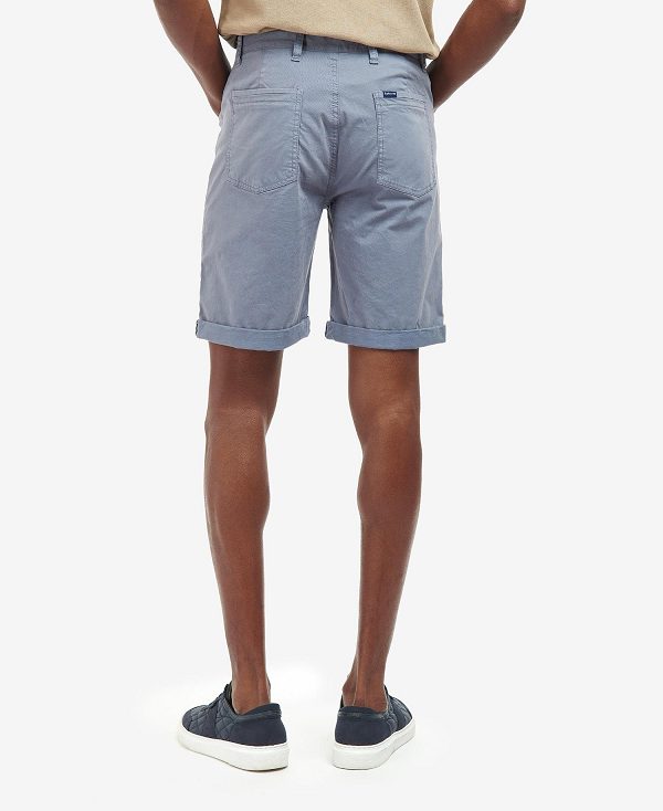 Barbour Twill Shorts Washed Blue | BABO88739