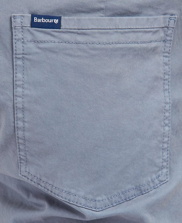 Barbour Twill Shorts Washed Blue | BABO88739