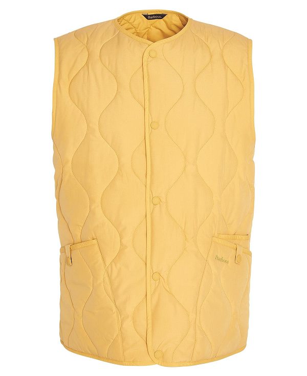 Barbour Utility Liddesdale Gilet Honey Gold | BABO87549