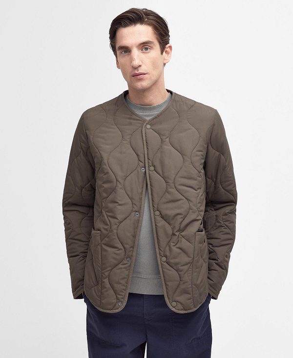 Barbour Utility Liddesdale Quilted Jacket Honey Gold | BABO87325