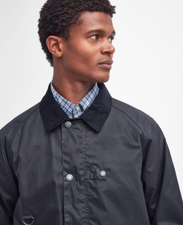 Barbour Utility Spey Waxed Jacket Classic Navy | BABO87197